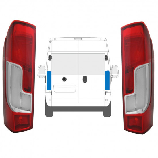 Fanale posteriore per Citroen Jumper 2014-2023 / Sinistra+Destra / Set 14091
