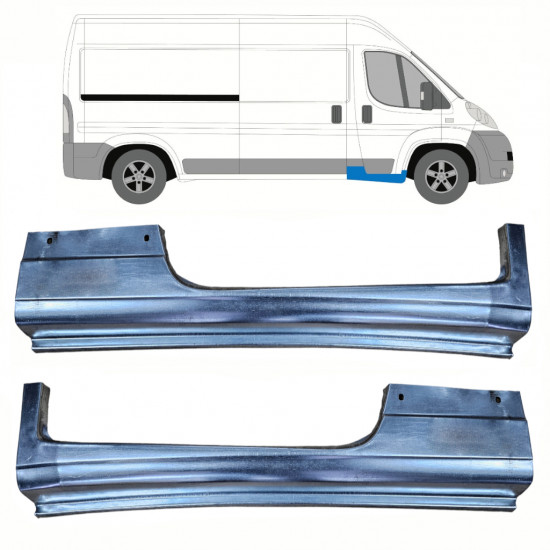Pannello di riparazione davanzale della porta anteriore per Peugeot Boxer 2006-2025 / Sinistra / Destra / Sinistra+Destra / Set 13377