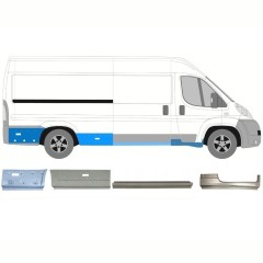 Set di pannelli di riparazione per Fiat Ducato 2006-2026 / Destra / 16801