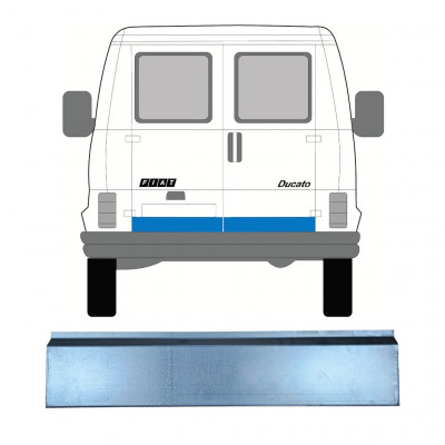 Pannello di riparazione porta posteriore esterno per Fiat Ducato 1981-1994 / Sinistra = Destra (simmetrico) 7756