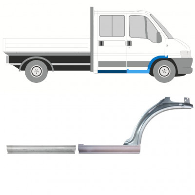 Pannello di riparazione sottoporta e parafango anteriore per Citroen Jumper 1994-2006 / Destra / Set 14458