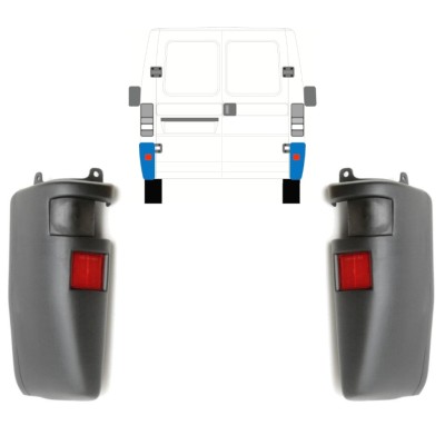 Angolo paraurti posteriore per Peugeot Boxer 1994-2002 / Sinistra+Destra / Set 14113