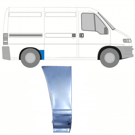 Pannello di riparazione parafango posteriore per Fiat Ducato 1994-2006 / Destra 9122