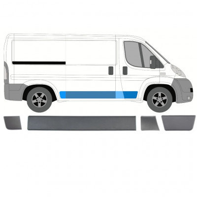 Set di modanature laterali per Fiat Ducato 2006-2018 / Destra / 8464