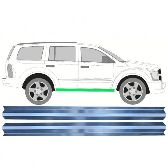 Sottoporta interno per Dodge Durango 2003-2008 / Sinistra+Destra / Set 11452