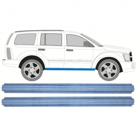 Pannello di riparazione sottoporta lamiera per Dodge Durango 2003-2008 / Sinistra+Destra / Set 11450