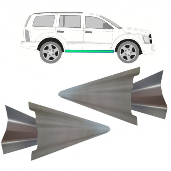 Pannello di riparazione sottoporta interno ed esterno per Dodge Durango 2003-2008 / Sinistra+Destra / Set 11459
