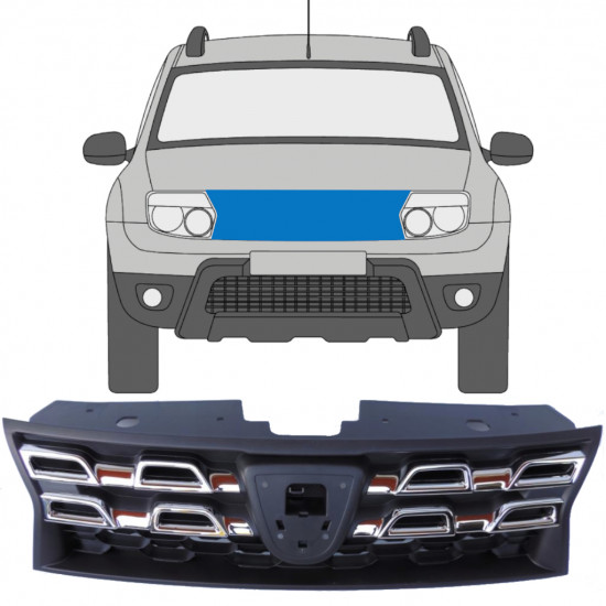 Griglia per Dacia Duster 2010-2017 / Set 7500