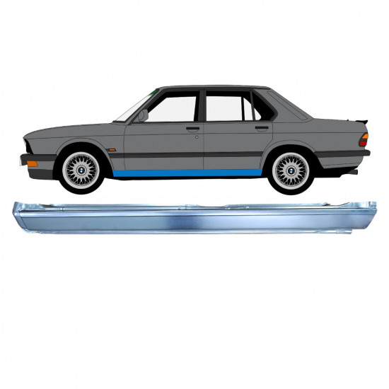 Sottoporta Lamiera Completo per BMW 5 E28 1981-1987 / Sinistra 7625