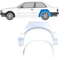 Pannello di riparazione interno ed esterno parafango posteriore per BMW 3 E30 1987-1994 / Sinistra / Set 10852
