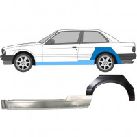 Lamiera di riparazione completo sottoporta e parafango posteriore per BMW 3 E30 1982-1987 / Sinistra / Set 11235