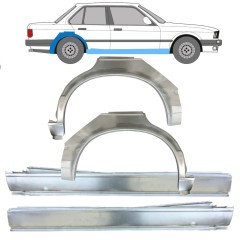 Lamiera di riparazione completo sottoporta e parafango posteriore per BMW 3 E30 1982-1987 / Set 11239