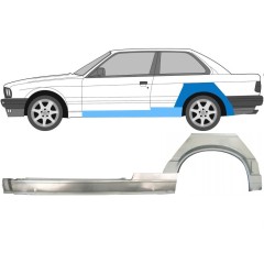 Lamiera di riparazione completo sottoporta e parafango posteriore per BMW 3 E30 1987-1994 / Sinistra / Set 11506