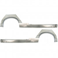 Lamiera di riparazione completo sottoporta e parafango posteriore per BMW 3 E30 1987-1994 / Set 11507