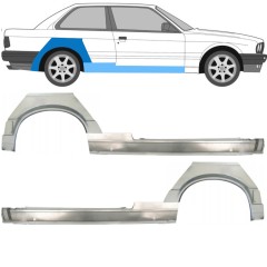 Lamiera di riparazione completo sottoporta e parafango posteriore per BMW 3 E30 1987-1994 / Set 11507