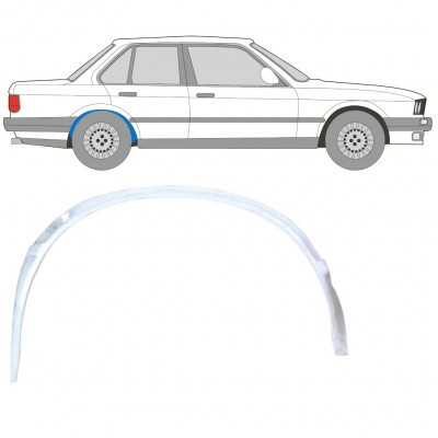 Pannello di riparazione arco ruota posteriore interno per BMW 3 E30 1982-1994 / Destra 10845