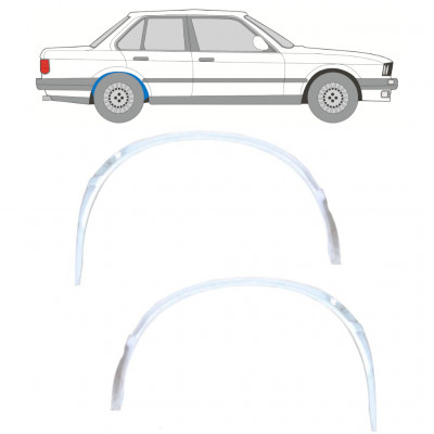 Pannello di riparazione arco ruota posteriore interno per BMW 3 E30 1982-1994 / Sinistra+Destra / Set 10847