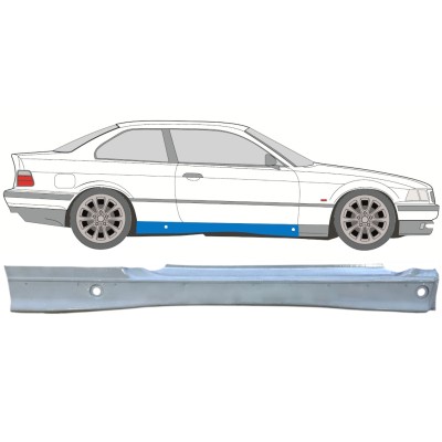 Sottoporta Lamiera Completo per BMW 3 E36 1990-2000 / Destra / COUPE 16065