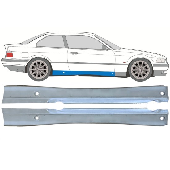 Sottoporta Lamiera Completo per BMW 3 E36 1990-2000 / Sinistra+Destra / COUPE / Set 16067