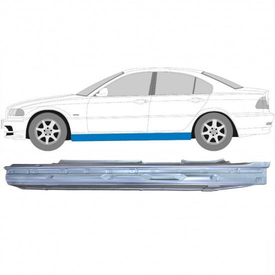Sottoporta Lamiera Completo per BMW 3 E46 1998-2006 / Sinistra 7632