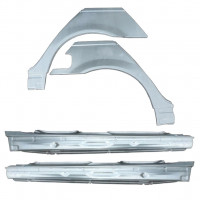 Lamiera di riparazione completo sottoporta e parafango posteriore per BMW 3 E46 1998-2006 / Set 11260