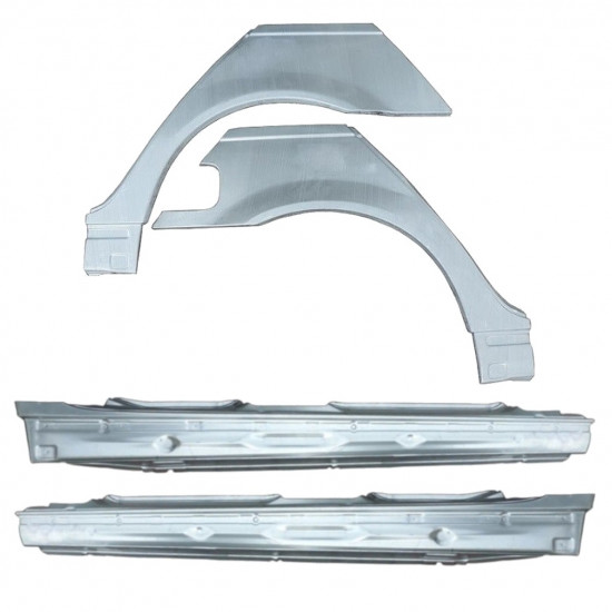 Lamiera di riparazione completo sottoporta e parafango posteriore per BMW 3 E46 1998-2006 / Set 11260