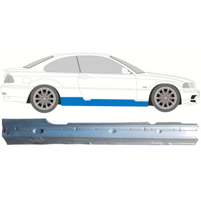 Sottoporta Lamiera Completo per BMW 3 E46 1998-2006 / Destra / COUPE 16812