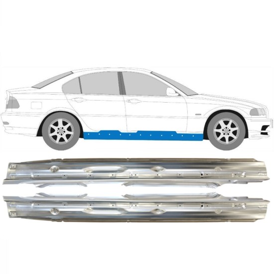 Sottoporta Lamiera Completo per BMW 3 E46 1998-2006 / Sinistra+Destra / Set 14997