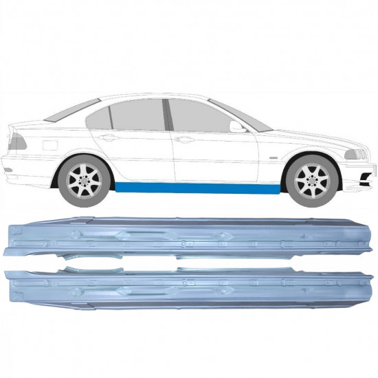 Sottoporta Lamiera Completo per BMW 3 E46 1998-2006 / Sinistra+Destra / COMBI / SEDAN / Set 6195