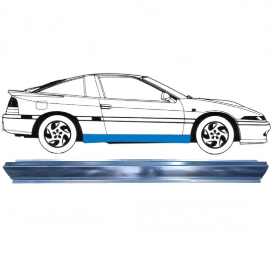 Pannello di riparazione sottoporta lamiera per Mitsubishi Eclipse 1989-1994 / Sinistra = Destra (simmetrico) 5035