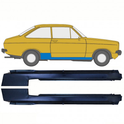 Sottoporta Lamiera Completo per Ford Escort 1974-1980 / Sinistra+Destra / Set 10729