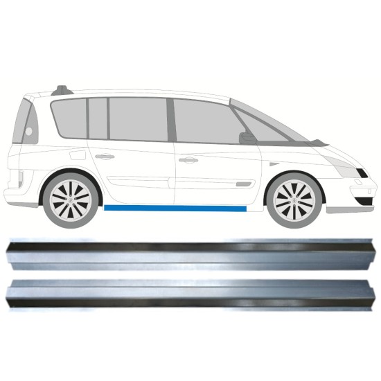 Pannello di riparazione sottoporta inferiore per Renault Espace 2002-2015 / Sinistra+Destra / Set 14987