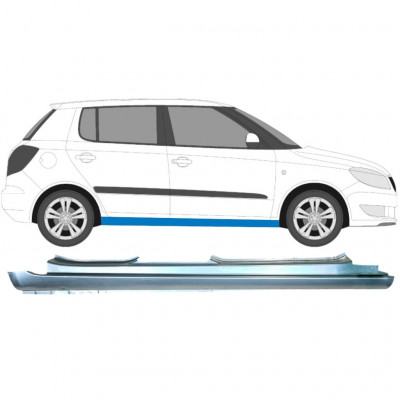 Sottoporta Lamiera Completo per Skoda Fabia II 2007-2015 / Destra 6996