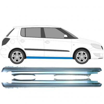 Sottoporta Lamiera Completo per Skoda Fabia II 2007-2015 / Sinistra+Destra / Set 10695