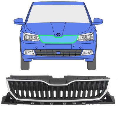Griglia per Skoda Fabia 2014-2018 / Set 7543