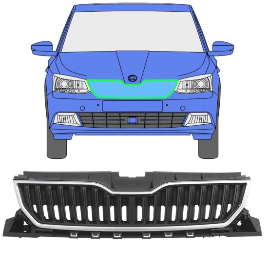 Griglia per Skoda Fabia 2014-2018 / Set 7543