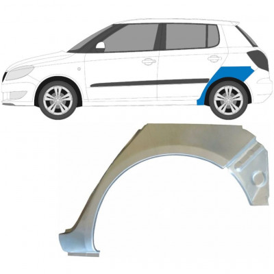 Pannello di riparazione parafango posteriore per Skoda Fabia II 2007-2015 / Sinistra 6999