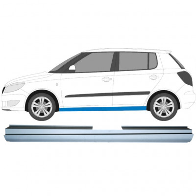 Pannello di riparazione sottoporta lamiera per Skoda Fabia II 2007-2015 / Sinistra 5079