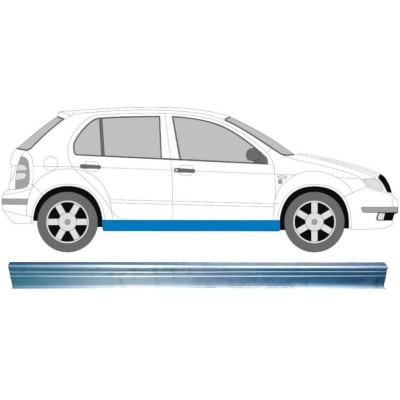 Pannello di riparazione sottoporta lamiera per Skoda Fabia I 1999-2007 / Destra 15731