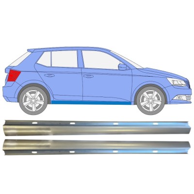 Pannello di riparazione sottoporta inferiore per Skoda Fabia 2014- / Sinistra+Destra / Set 14817