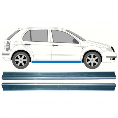 Pannello di riparazione sottoporta lamiera per Skoda Fabia I 1999-2007 / Sinistra = Destra (simmetrico) / Set 10313