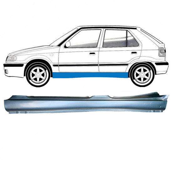 Sottoporta Lamiera Completo per Skoda Felicia 1994-2001 / Sinistra 8135