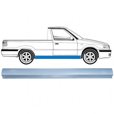 Pannello di riparazione sottoporta lamiera per Skoda Felicia 1994-2001 / Sinistra = Destra (simmetrico) / PICKUP 12607