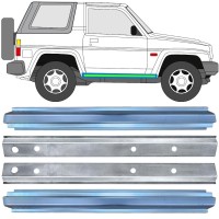 Pannello di riparazione sottoporta interno ed esterno per Daihatsu Feroza Rocky Fourtrak 1984-1993 / Sinistra+Destra / Set 17015