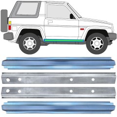 Pannello di riparazione sottoporta interno ed esterno per Daihatsu Feroza Rocky Fourtrak 1984-1993 / Sinistra+Destra / Set 17015