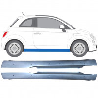 Lamiera di riparazione sottoporta con fori per Fiat 500 2007-2018 / Sinistra+Destra / Set 12681