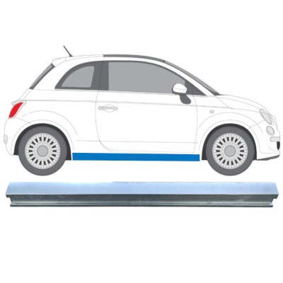 Pannello di riparazione sottoporta inferiore per Fiat 500 2007-2018 / Destra 16068