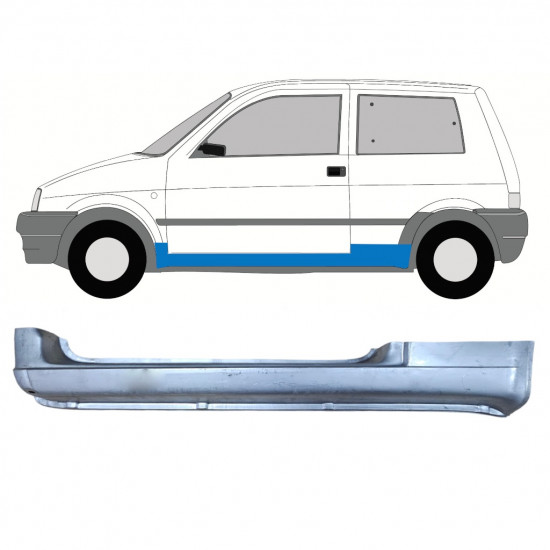Sottoporta Lamiera Completo per Fiat Cinquecento 1991-1998 / Sinistra 11212
