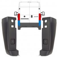 Angolo paraurti posteriore per Citroen Jumper 2006-2018 / Set 14087