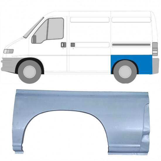 Pannello di riparazione parafango posteriore per Fiat Ducato 1994-2006 / Sinistra 6490